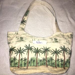 Paul Brent Sun N Sand Palm Trees Canvas Purse
